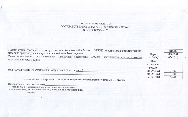 Отчет по госзаданию 