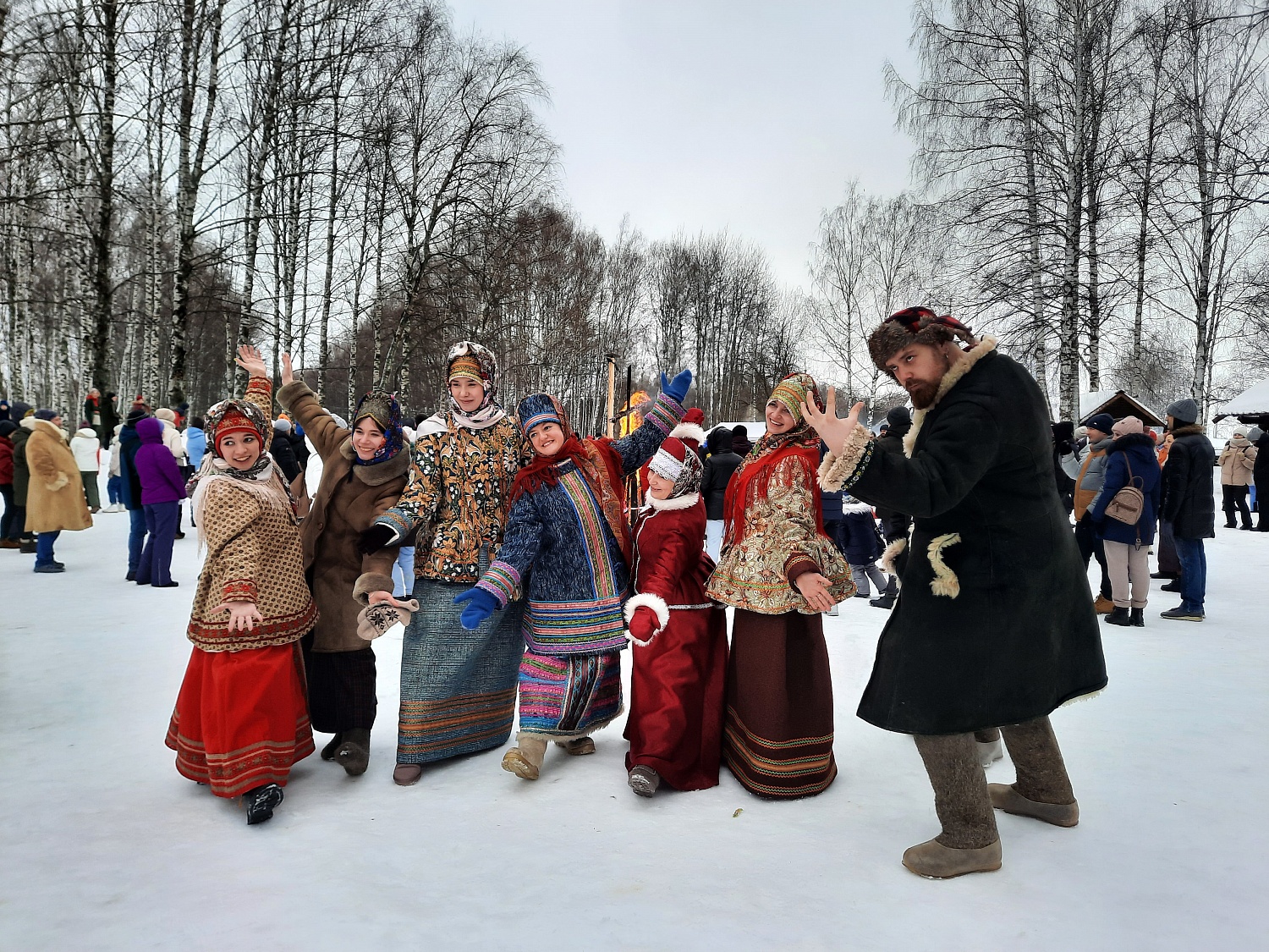 Празднование Масленицы в Костромской Слободе: большой фотоотчёт