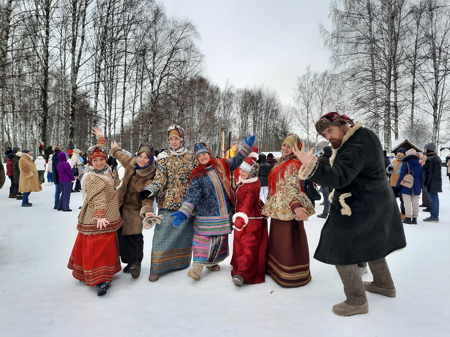 Празднование Масленицы в Костромской Слободе: большой фотоотчёт