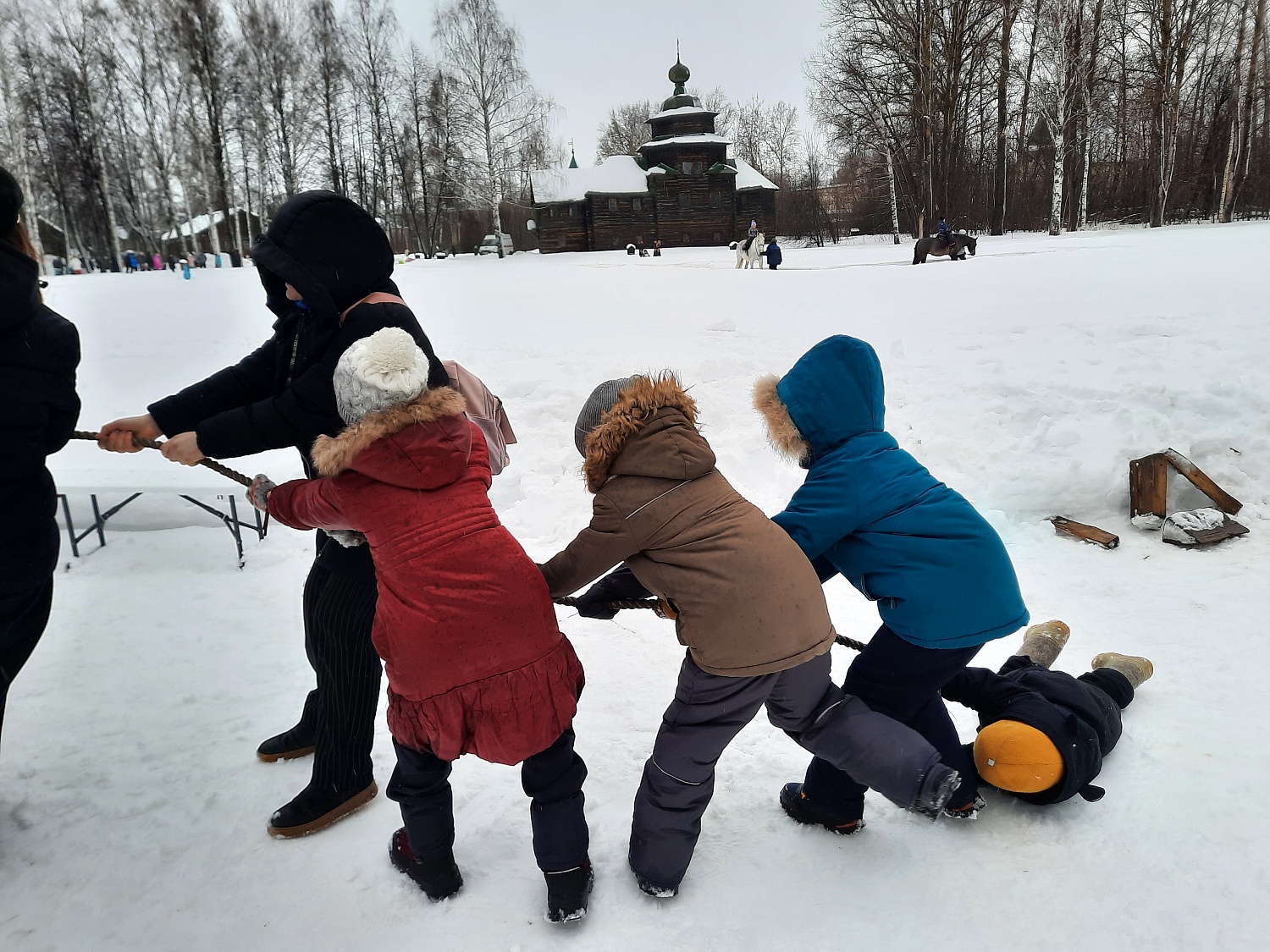 Празднование Масленицы в Костромской Слободе: большой фотоотчёт