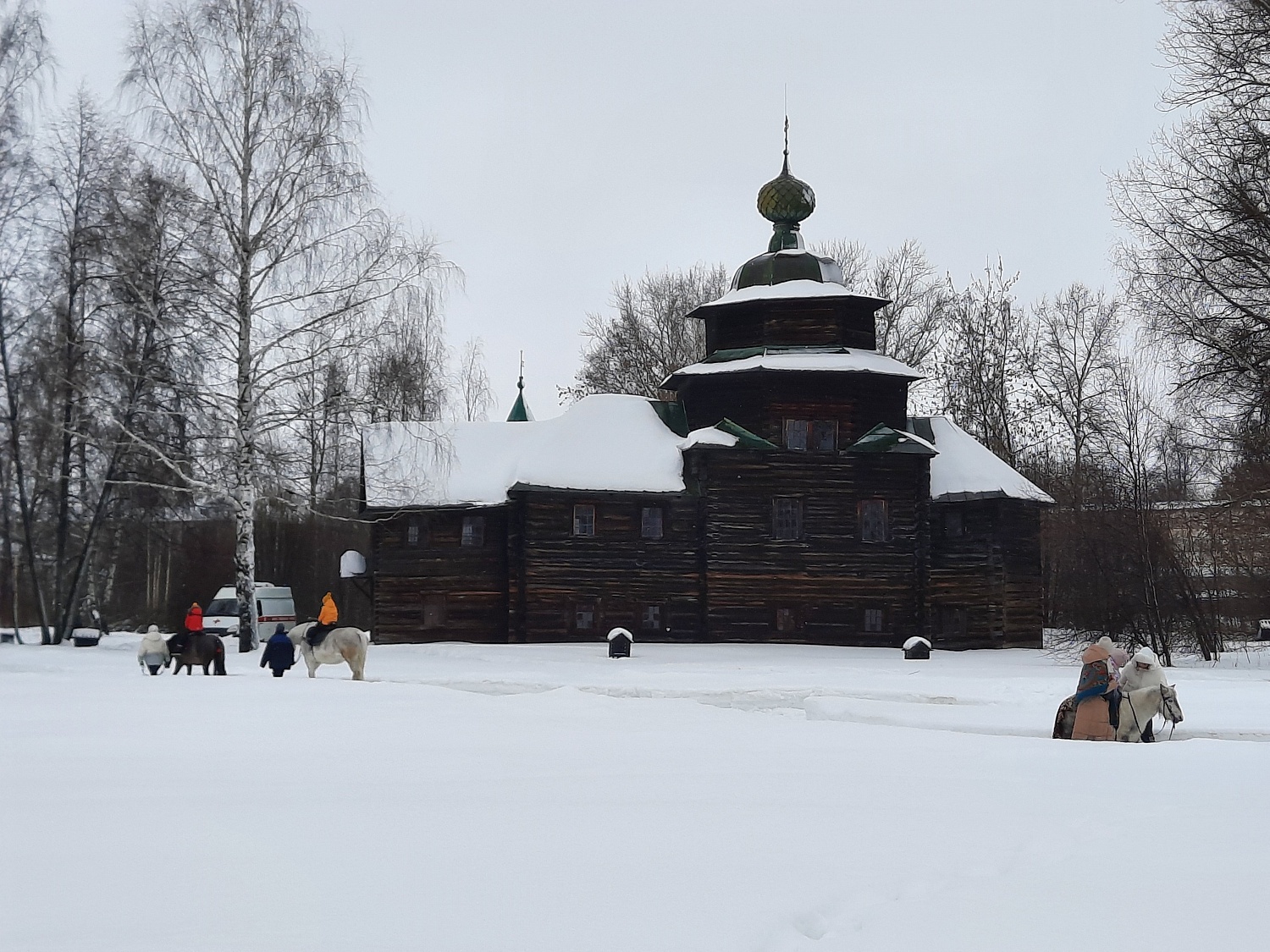 Празднование Масленицы в Костромской Слободе: большой фотоотчёт